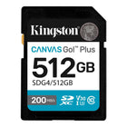 Kingston 512 GB SDXC Canvas Go Plus Gen4-Superior transfer speeds up to 200MB/s1