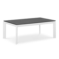 Modway Riverside Aluminum Outdoor Patio Coffee Table - White-Outdoor Patio Coffee Table