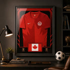 Frameworth Official FIFA World Cup 2026 Team Canada Framed Replica Jersey - 25.75" x 33.75"-Arrives ready to hang and makes a standout gift for soccer fans and collectors.