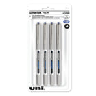 uni-ball Vision Rollerball Pens – 0.7mm – Blue – 4 Pack  -Rollerball Pens