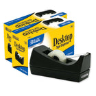 BAZIC Products Desktop Tape Dispenser - 12 Pack-Hold tape up to 3/4" wide, on 1" core
