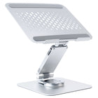 ShoppingAll Ergonomic Height and Angle Adjustable Laptop Stand Riser for Laptop Up to 17" - Silver-Universal Compatibility: Tailored to fit most laptops and tablets up to 17 inches, including MacBook, Lenovo, Dell, HP, and Chromebook models.