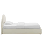 Modway Resort Performance Velvet Arched Round Twin Platform Bed - Alabaster-MDF Frame