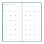 Letts of London 2027 Woodland Week-to-View Slim Size Planner - 5-7/8" x 3-1/8" - Assorted - Multilingual-Yearly goals: personal, self-care and health, relationships, studies, work, finance