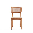 Manhattan Comfort Giverny 18.11" Industry Chic Dining Chair - Nature - Set of 4-Seat Made from Natural Cane