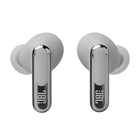 JBL Live Beam 3 True Wireless Noise Cancelling Closed-Stick Earbuds - Silver-Enjoy 12 hours of playtime, plus another 36 in the charging case.* Need to recharge faster? 10 minutes on a USB type-C charging cable will give you another four hours of playtime. You can also recharge them wirelessly. (*with ANC off)