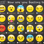 Ashley Productions Smart Poly Chart - 13" x 19" - Emotions Icon How Are You Feeling - 10 Pack-Water resistant, no lamination required