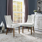 Modway Pose Performance Velvet Dining Chair - Ivory - 2 Pack-Performance Velvet Upholstery