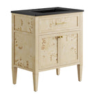 Modway Elysian 30" Wood Bathroom Vanity - Black/Burl-Modern Bathroom Vanity