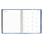 Blueline 17 Months Weekly/Monthly Planner - August to Dec - 9-1/4" H x 7"-1/4" W - Celestial Design - Bilingual-Password section