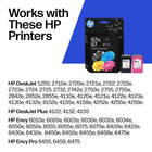 HP 67 Colour/67XL Black Ink Cartridge, 2 Pack-Black yields up to 240 pages, colour yields up to 100 pages