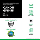 CIG Canon GPR-55BK Remanufactured Toner Cartridge - Standard Yield - Black-Page Yield: 69000