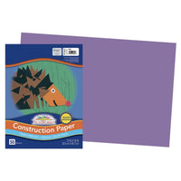 Prang Construction Paper - Violet - 12" x 18" - 50 Sheets-Heavyweight groundwood construction paper
