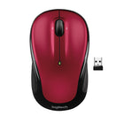 Logitech M325S 2.4 GHz Wireless Mouse with USB Receiver - Red-Designed for how you use the Web, the wireless mouse features the newest micro-precise scrolling that makes reading your Facebook, shopping Amazon or scrolling through Google searches easier