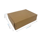 Reliabag Self Seal Corrugated Literature Mailer Boxes - 11.125" L x 8.75" W x 3" H - Kraft - 40 Pack-40pcs ships flat, save storage space