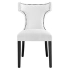 Modway Curve Fabric Dining Chair - White-Assembly Required