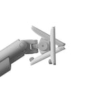 Kanto Desktop Monitor Arm/Mount for 17" - 40" Monitors - Single Monitor - White-Accommodates VESA sizes of 75x75 and 100x100