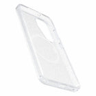 OtterBox Symmetry Clear Magnets Case for Samsung Galaxy S25 - Stardust with Blue Tint-Built-in magnets align perfectly for up to 15W of Fast Charge with Qi2 wireless chargers