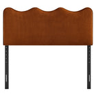 Modway Athena Stain-Resistant Performance Velvet King Size Headboard - Rust-Seven Adjustable Mounting Positions