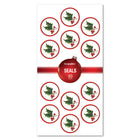 Geographics Holly & Ivy Seals - 1.25" - 40 Pack-Christmas Seals for arts & crafts, correspondence, cards and more