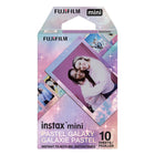 Fujifilm Instax Mini Pastel Galaxy Instant Film-Each print features a vibrant galaxy-themed film border with subtle sparkle and a glossy finish