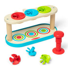 Melissa & Doug Match & Push Spinning Tops Wooden Toy-Match & Push Spinning Tops