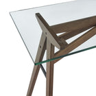 Modway Steadfast 56" Glass Top Office Desk - Walnut-8