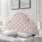 Modway Diana Tufted Performance Velvet Full/Queen Headboard - Pink-Assembly Required