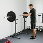 Soozier Adjustable Squat Rack-Anti-slip rubber on the feet, providing grip and preventing floor damage 