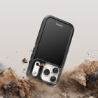 TUFF8 Impact+ Triple-layer Rugged Case for iPhone 17 Pro - Black-Triple-layer: Combines soft silicone and hard polycarbonate layers for superior durability