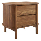 Modway Cadence 2-Drawer Nightstand - Walnut-2-Drawer Nightstand