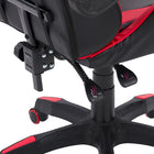 CorLiving Ravagers Gaming Chair - Black/Red-Reclining mechanism allows backrest to tilt up to 145 degrees
