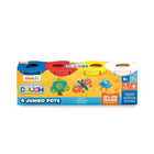 Ready Set Dough Nick Jr. 4-Pot Jumbo Pack-4x 114g dough pots included in various colours