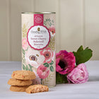 Grandma Wild's All Butter Sweet Cherry Bakewell Biscuits in Botanical Floral Tube - 150 g-Made with 7% glacé cherries