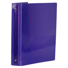 JAM Paper Plastic 1.5" 3-Ring Binder - Purple-Size: 1.5" Width | Holds up to 250 sheets of paper.