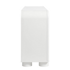 Modway Bellamy Curved 6-Drawer Dresser - White Matte-Non-Marking Floor Glides