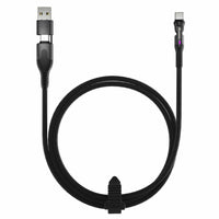 Statik PowerPivot Pro Nylon Braided Charge/Sync Cable USB-C to USB-C - 10 ft - Black-Rotating Connector Stays Out of Your Way. The PowerPivot  rotates and spins so you can still use your phone, in landscape or portrait mode, without interruptions