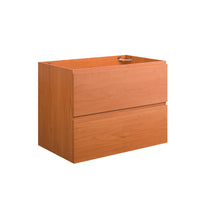 Modway Scenic 30" Wall-Mount Bathroom Vanity Cabinet - Cherry/Walnut-Bathroom Vanity Cabinet