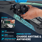 Gyrocopters Zapphire Electric Bike for Adults - Speed 32 kmph - PAS Range 91 km - Black-Powered by a peak 500W motor and a 36V lithium-ion battery, the Zapphire delivers consistent power across all terrains and reaches top speeds of up to 32 km/h