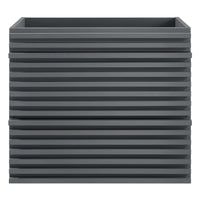 Modway Render 24" Wall-Mount Bathroom Vanity Cabinet - Grey-Mid-Century Modern Vanity