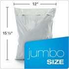 Quality Park White Poly Envelopes - 12" x 15-1/2" - 100 Pack-Super lightweight recycled polyethylene bags add little to your shipping weight to keep mail costs low