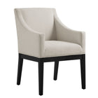 Modway Alton Fabric Upholstered Dining Armchair - Salt Black-Versatile Dining Armchair