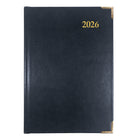 Brownline 2026 Executive Weekly Planner - 8-3/16" x 5-5/8" - Assorted Colours - Trilingual-Sewn binding with bonded leather cover