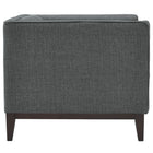 Modway Serve Upholstered Fabric Armchair - Grey-100% Polyester Material