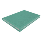 Hilroy Embossed Geo Journal - 10" x 7" - Lined - 128 Sheets - Green-128 ruled sheets (256 pages)