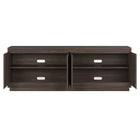 Hudson&Canal Presque TV Stand for TV's up to 75" - Alder Brown-Clean with a soft, dry cloth and no harsh chemicals or abrasive cleaning materials