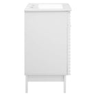 Modway Render 24" Bathroom Vanity - White-Walnut Grain Vanity