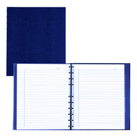 Blueline MiracleBind Hardcover Notebook - 11" L x 9-1/16" W - Indigo Blue - 150 Pages-Twin-wire binding with hard lizard-like cover