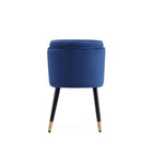 Manhattan Comfort Zephyr 21.65" Modern Velvet Upholstered Dining Chair - Royal Blue-Delivered to you Fully Assembled! No Assembly Required