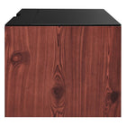 Modway Kinetic 49" Wall-Mount Office Desk - Black Cherry-Weight Capacity: 130 lbs.